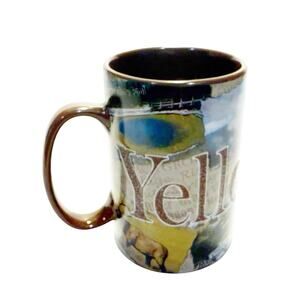 Americaware 2022 Yellowstone Nat’l Park Brown 16 oz Souvenir Wildlife Coffee Mug